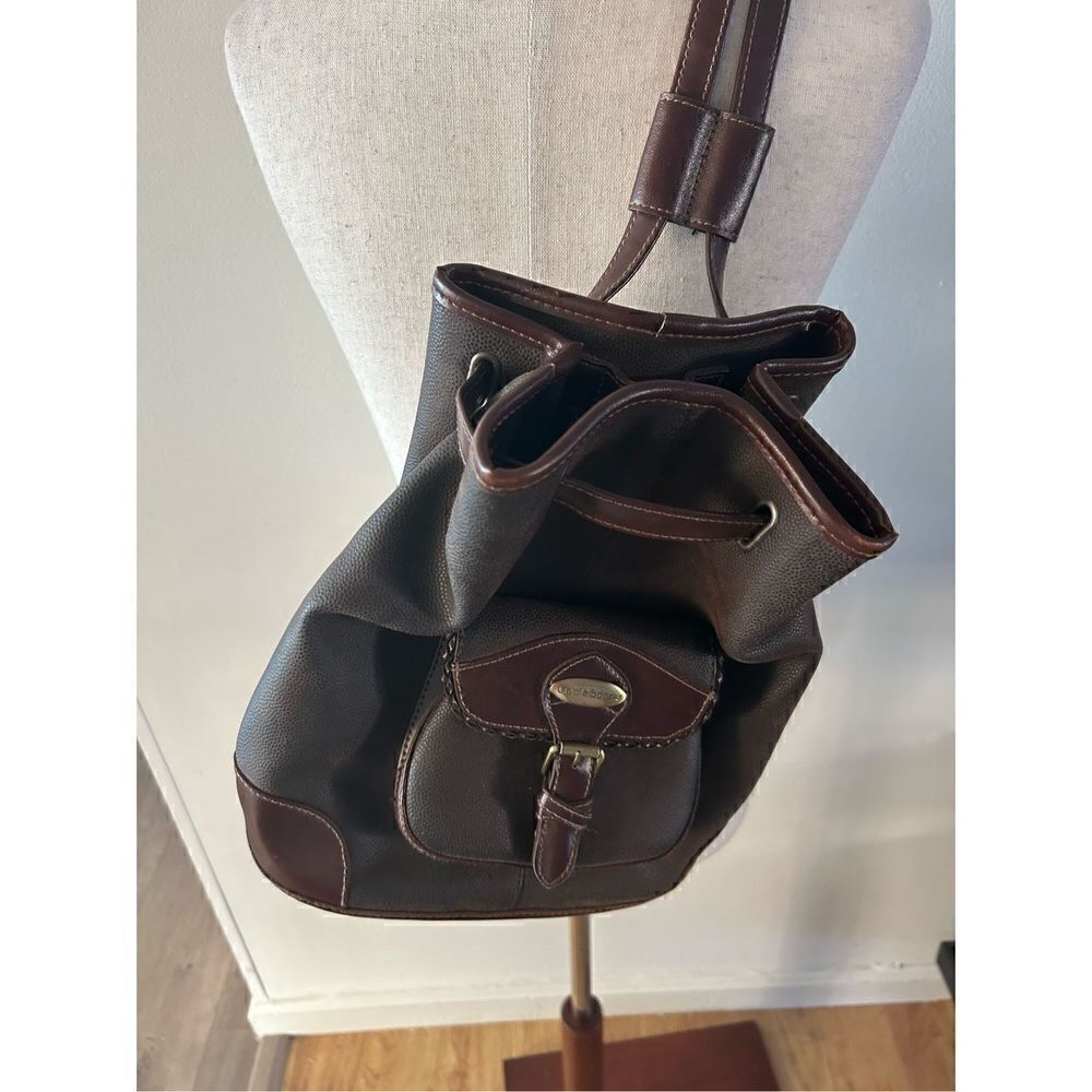 Liz Claiborne leather brown backpack